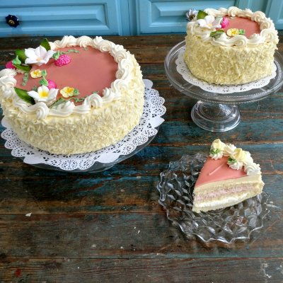 Lemon Raspberry Torte